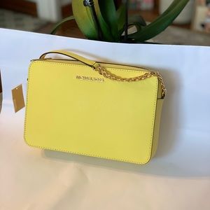 MICHAEL KORS JST CROSSBODY LEATHER